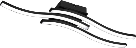 Trio Lighting Route LED plafond 3L matt sort - Matt svart/Hvit Trio Lighting Route LED plafond 3L matt sort - Matt svart/Hvit