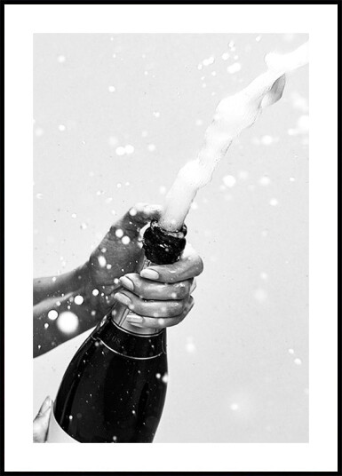 Champagne Bottle Plakat Plakat / 100x150cm