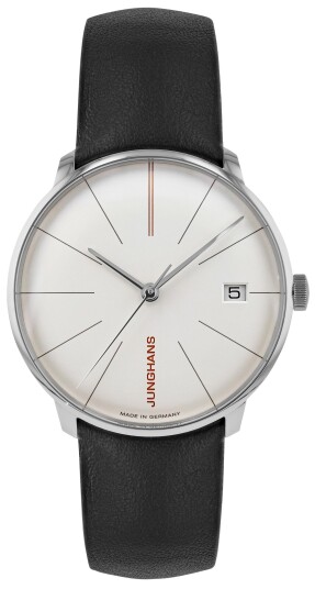 Junghans Dameklokke 27/4230.00 Meister Hvit/Lær Ø35 mm