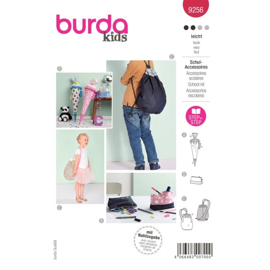 Burda 9256 - Skoletilbehør