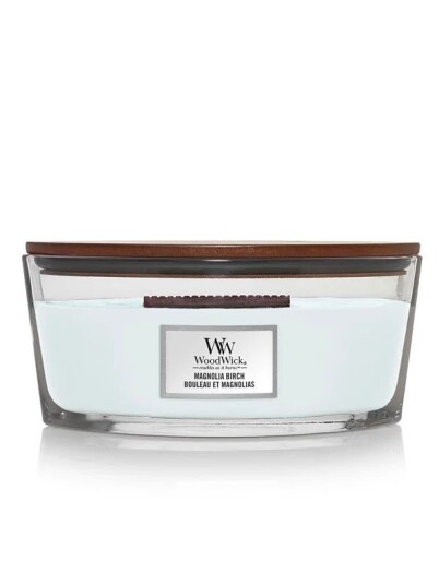WoodWick Scented candle with wooden lid   Magnolia Birch