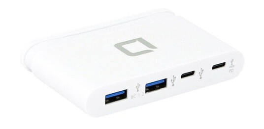 Dicota USB-C Portable Hub 4-in-1 USB-hub - 4 porter - Hvit Dicota USB-C Portable Hub 4-in-1 USB-hub - 4 porter - Hvit