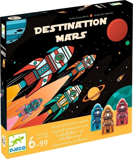 Djeco Spill Destinasjon Mars OneSize Spill Svart