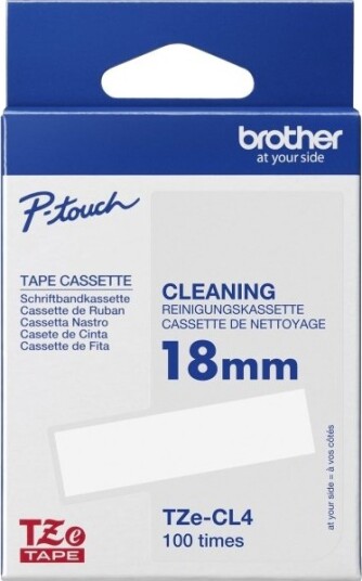 Brother Tze Cl4   Rull 1,8 Cm X 8 M 1 KassettEr Rensebånd   For Brother Pt D600  P Touch Pt 18 1830 2430 3600 7500 7600 9800 D450 D800 E550 H500