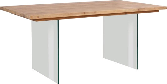Arnau Spisebord 180 cm Glass - Akasie Beige Arnau Spisebord 180 cm Glass - Akasie Beige