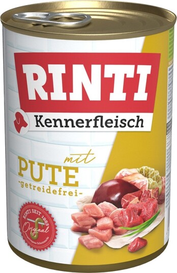 Rinti Våtfôr Kennerfleisch Kalkun 12 X 400 G Rinti Våtfôr Kennerfleisch Kalkun 12 X 400 G