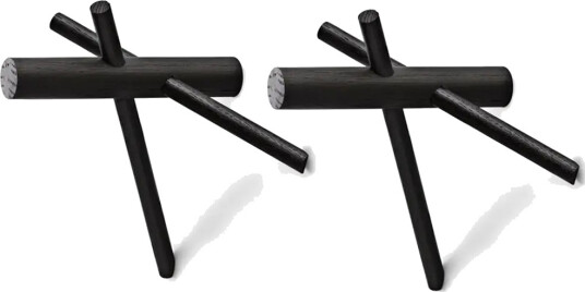 Normann Copenhagen Sticks knagg svart 2-pakk Normann Copenhagen Sticks knagg svart 2-pakk