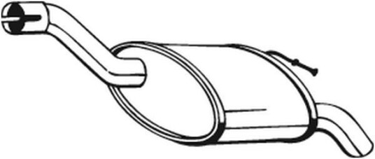 Bakre eksospotte BOSAL 154 293 Bakre eksospotte BOSAL 154 293