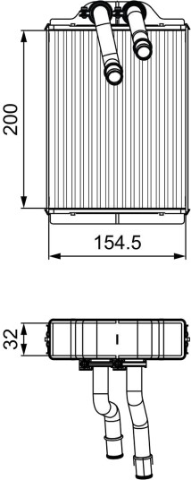 Varmeapparat register VALEO 811551