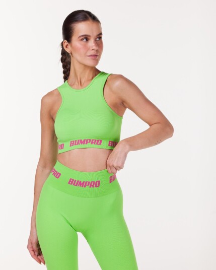 Bumpro Beam 22 Crop Tank Green Jasmine - S