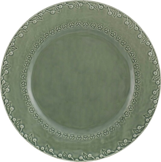 Bordallo Pinheiro  Flora middagstallerken 29 cm grønn