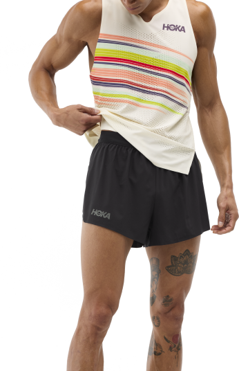 Hoka Men"s Race Day Split Short Black S Hoka Men"s Race Day Split Short Black S