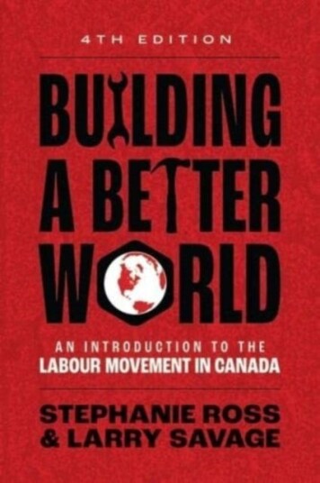 Building A Better World Av Stephanie (University Of Leeds) Ross, Larry Savage