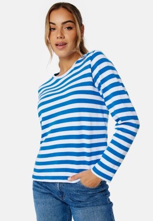 Pieces Kamille LS Blouse Princess Blue Stripe L