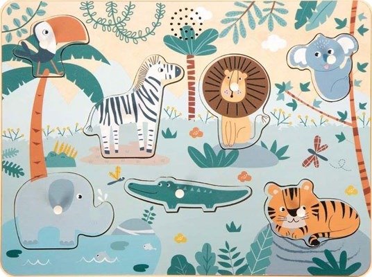 Small Foot Wooden Animal Sounds Puzzle Safari Small Foot Wooden Animal Sounds Puzzle Safari