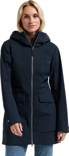 Didriksons Folka Parka Jakke Dame Navy 40