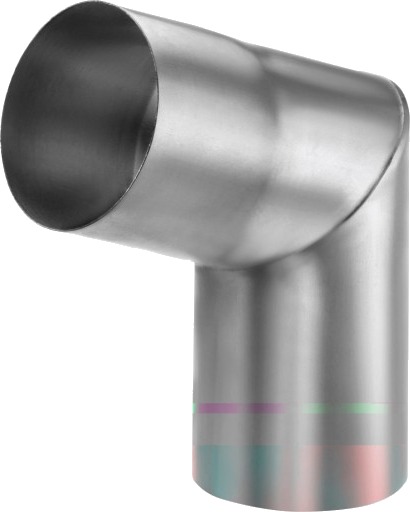 76 mm VM ZINC albuerør utvendig søm 70 grader 76 mm VM ZINC albuerør utvendig søm 70 grader