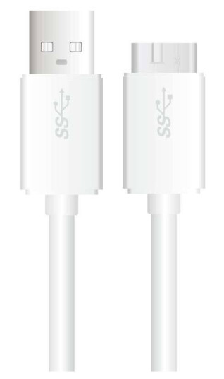 USB 3 stik til USB type C i hvid