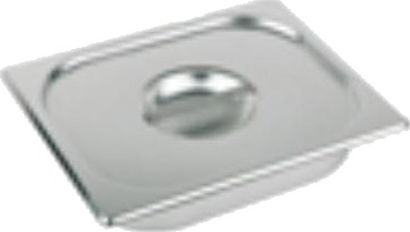 Lokk 1/6 Gn 17,5X16,5X3 Cm Rustfritt Stål Til Kantine 1/6 Gn,6 Stk/Pk