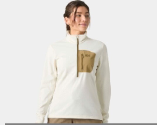 Helly Hansen Versalite Fleecegenser Med 1/2 Glidelås Dame Beige XL