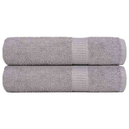Håndklær FROGN 2 stk grå 50x100 cm 360 gsm Håndklær FROGN 2 stk grå 50x100 cm 360 gsm