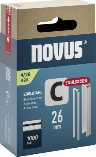 Novus Novus Tools 042 0805 Smalrygghäftklammer Type 4 26 X 6,1 Mm 1000 Stk