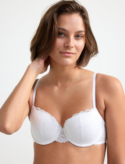 Lindex Bra Akleja Emelie Lace White D x 75