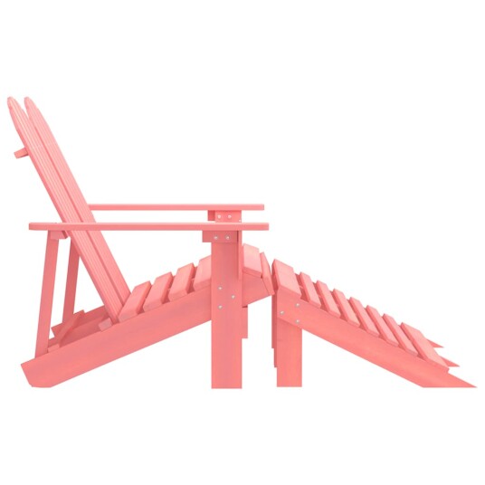  Adirondack hagestol og ottoman 2 seters heltre rosa