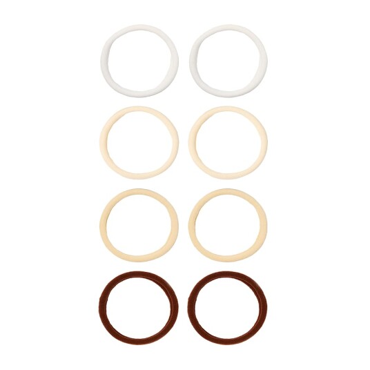 Soft Rolled Ties 8 pack Beige
