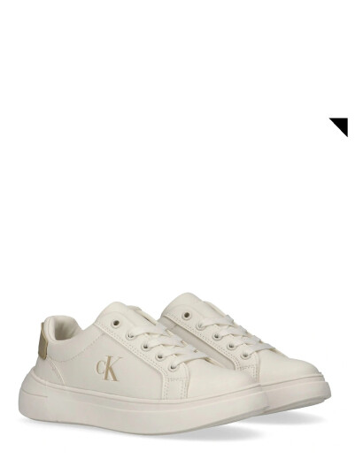 Calvin Klein Calvin Klein Low Cut Lace Up Sneaker   White   31