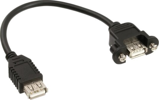 Inline 33441D 0,2 M Usb A Usb A Usb 2.0 Hunkjønn/Hunkjønn Sort