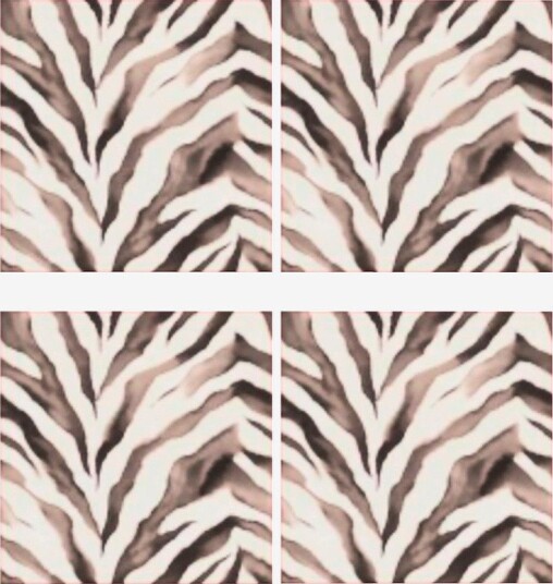 Zelected by Houze   Sitteunderlag Cozy Zebra 4 p   Beige