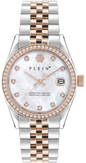 Philipp Plein Dameklokke PWYAA0223 Street Couture Hvit/Stål Ø34 mm