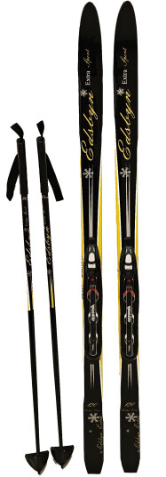 Edsbyn Kids" Edsbyn Extra Ski Set Black/Yellow 150 Edsbyn Kids" Edsbyn Extra Ski Set Black/Yellow 150