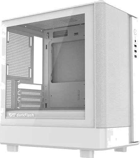 Darkflash DB330M Mesh Computer Case Kabinett Hvit