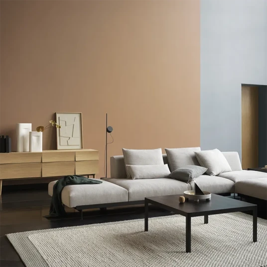 Muuto Workshop sofabord 43 x 120 cm Black Linoleum