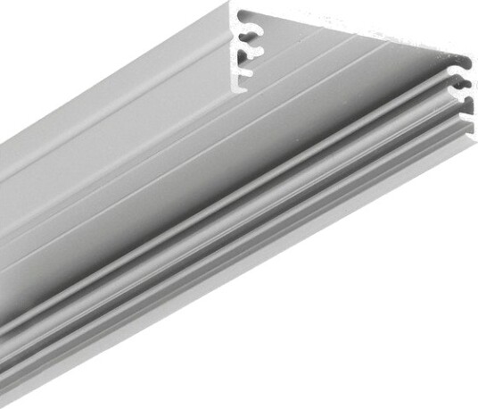 Topmet 2m aluminiumsprofil WIDE24 G/W Anodisert påbygg LED skinne Topmet 2m aluminiumsprofil WIDE24 G/W Anodisert påbygg LED skinne