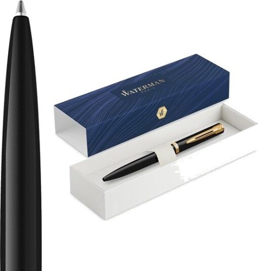 Waterman Impression Black Lacquer G.T. Ballpen M Blue ink