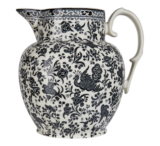 Burleigh Black Regal Peacock Etruscan mugge stor 2,2l Burleigh Black Regal Peacock Etruscan mugge stor 2,2l
