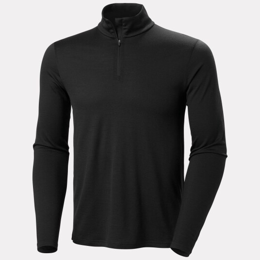 Helly Hansen Men’s HH Merino Half zip base Layer Svart XL