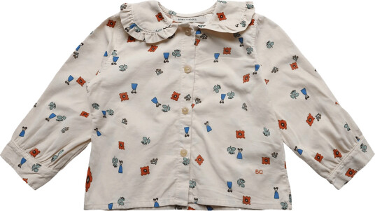 Bobo Choses Blossom All Over Woven Blouse White 92
