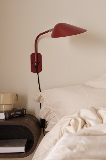 Ellos Home   Vegglampe Finley   Rød