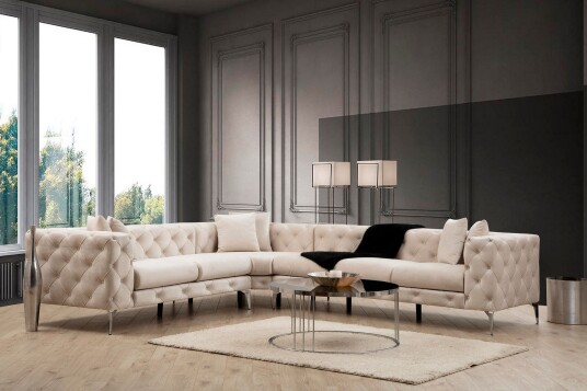 Beachport Hjørnesofa 6 seters Beige Beachport Hjørnesofa 6 seters Beige