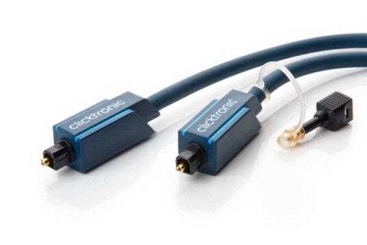 Clicktronic Toslink Kabel 1 m Optisk Han-Han Svart Clicktronic Toslink Kabel 1 m Optisk Han-Han Svart