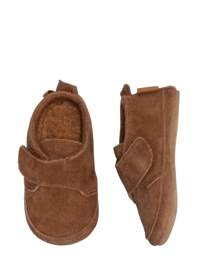 Melton Suede Slippers Brown 22/23