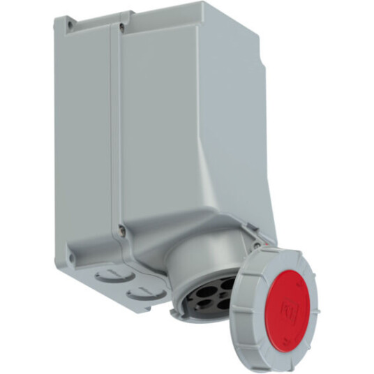 PC Electric Stikkontakt Utvendig Skrå 125A 3Pol+N+J 400V6H IP67 - 1578147