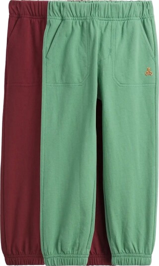 GAP Baby & Toddler Mix & Match Pull On Joggers (2 Pack)   ARCTIC GREEN 612   80/86