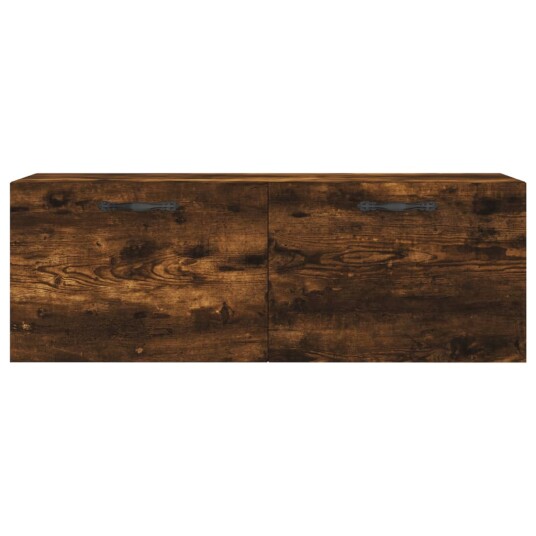 Veggskap 2 stk røkt eik 100x36,5x35 cm konstruert tre 8720845949709
