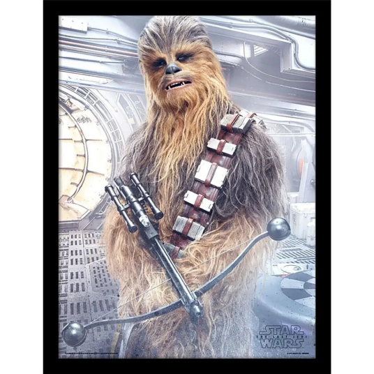 Star Wars Innrammet Bilde 30 x 40 cm Chewbacca