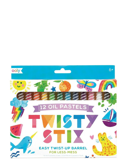 Ooly Oljepasteller 12 Stk Twisty Stix Multi Patterned One Size